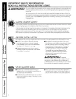 Preview for 2 page of GE Profile SmartDispense SPBD880 Installation And Owner'S Manual