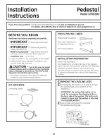 Preview for 12 page of GE Profile SmartDispense SPBD880 Installation And Owner'S Manual