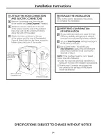 Preview for 14 page of GE Profile SmartDispense SPBD880 Installation And Owner'S Manual