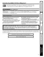 Preview for 43 page of GE Profile SmartDispense SPBD880 Owners And Installation Manual