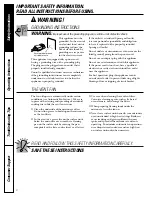 Preview for 6 page of GE Profile Spacemaker JVM1490SH01 Owner'S Manual