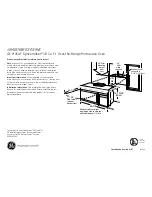 Предварительный просмотр 1 страницы GE Profile Spacemaker JVM1870BF Dimension Manual