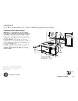 GE Profile Spacemaker JVM1870SK Dimensions And Installation Information preview