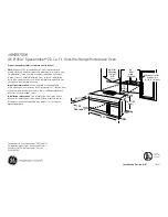 GE Profile Spacemaker JVM2070SK Dimensions And Installation Information preview