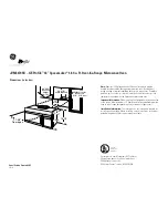 GE Profile Spacemaker JVM3670SK Dimensions preview