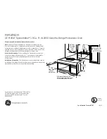 GE Profile Spacemaker PVM1870DM Dimension Manual preview