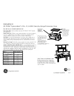 Preview for 2 page of GE Profile Spacemaker PVM1870DM Dimension Manual