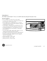 Preview for 3 page of GE Profile Spacemaker PVM1870DM Dimension Manual