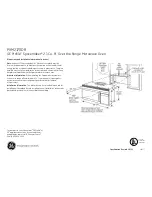 GE Profile Spacemaker PVM2170DR Dimensions And Installation Information preview