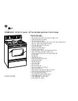 Предварительный просмотр 2 страницы GE Profile Spectra JBP85WBWW Dimensions And Installation Information