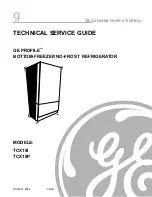 Preview for 1 page of GE PROFILE TCX18I Technical Service Manual