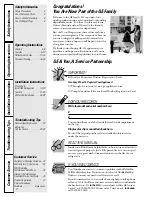 Preview for 2 page of GE Profile TPS24PBDBS Owner'S Manual