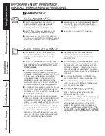 Preview for 4 page of GE Profile UPGT650 Owners And Installation Manual