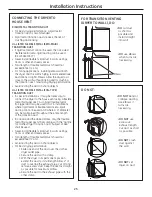 Preview for 25 page of GE Profile UPGT650 Owners And Installation Manual