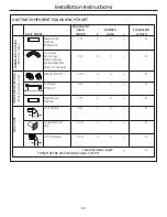 Preview for 27 page of GE Profile UPGT650 Owners And Installation Manual