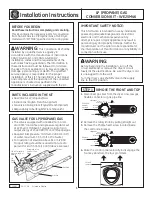 GE Profile WE25M46 Installation Instructions Manual preview