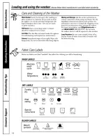 Preview for 14 page of GE Profile WNSB8060 Owner'S Manual