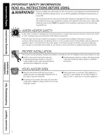 Preview for 2 page of GE Profile WPDH8800 Owner'S Manual & Installation Instructions