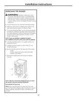 Предварительный просмотр 17 страницы GE Profile WPDH8800 Owner'S Manual & Installation Instructions