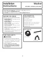 Preview for 16 page of GE Profile WPDH8900 Owner'S Manual & Installation Instructions