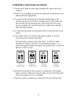 Preview for 4 page of GE PROGRAMMABLE THERMOSTAT Installation Instructions Manual