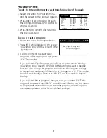 Preview for 8 page of GE PROGRAMMABLE THERMOSTAT Operating Instructions Manual
