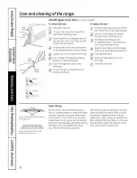 Preview for 38 page of GE PS900DP1BB Owner'S Manual