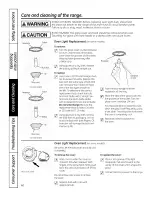 Preview for 40 page of GE PS900DP1BB Owner'S Manual