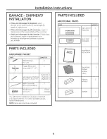 Preview for 6 page of GE PSA9120SF1SS Installation Manual