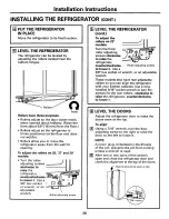 Preview for 28 page of GE PSC23MGSABB and Owner'S Manual And Installation Instructions