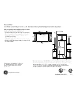 Preview for 2 page of GE PSC23MSWSS - Profile: 23.3 cu. Ft Dimensions And Installation Information