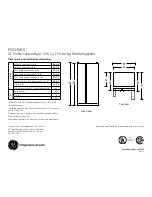 Preview for 1 page of GE PSC23NGS Dimensions And Installation Information