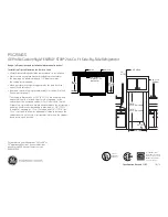 Preview for 2 page of GE PSC25NGS Dimensions And Installation Information