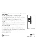 Предварительный просмотр 3 страницы GE PSC25NGS Dimensions And Installation Information