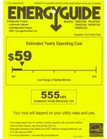 GE PSDF3YGXBB - 23.2 cu. Ft. Refrirator Energy Manual preview