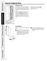 Preview for 10 page of GE PSF26MGSCWW and Owner'S Manual And Installation