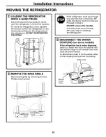 Preview for 22 page of GE PSF26MGSCWW and Owner'S Manual And Installation