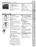 Preview for 9 page of GE PSF26NGWWW - 25.5 cu. Ft. Refrigerator Owner'S Manual And Installation