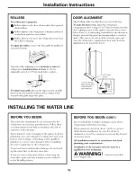 Preview for 15 page of GE PSG22MIMBFBB and Owner'S Manual And Installation Instructions