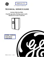 Предварительный просмотр 1 страницы GE PSH23PGR Series Technical Service Manual