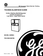 GE PSH23SGNAFBS Series Technical Service Manual preview