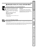 Preview for 3 page of GE PSHF6RGXCC - Profile 26' Dispenser Refrirator Owner'S Manual And Installation