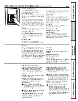 Preview for 15 page of GE PSHF6RGXCC - Profile 26' Dispenser Refrirator Owner'S Manual And Installation