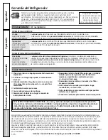 Preview for 126 page of GE PSHF6RGXCC - Profile 26' Dispenser Refrirator Owner'S Manual And Installation