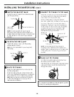 Preview for 34 page of GE PSHF6YGXWW - Profile 26' Dispenser Refrigerator Owner'S Manual And Installation Manual