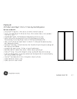 Preview for 5 page of GE PSI23NCR - Profile 22.6 cu. Ft Dimensions And Installation Information