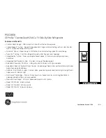 Preview for 5 page of GE PSIC5RGX - Profile: 24.6 cu. Ft Dimensions And Installation Information