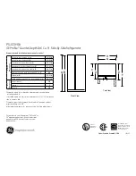 Preview for 1 page of GE PSJC5YGX - Profile: 24.6 cu. Ft Datasheet