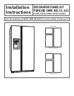 Предварительный просмотр 1 страницы GE PSPK25D WW Installation Instructions