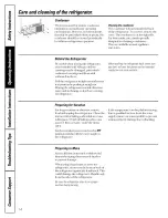 Предварительный просмотр 14 страницы GE PSS25MGMBBB and Owner'S Manual And Installation